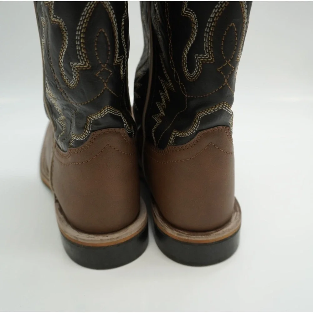 Smoky Mountain Boots Kids Denver Brown Black Western Cowboy Boots 1685Y Size 4R